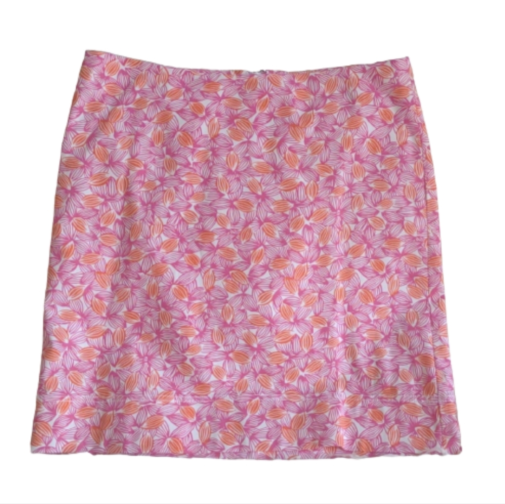 TALBOTS Skirt Floral Colorful Straight 10